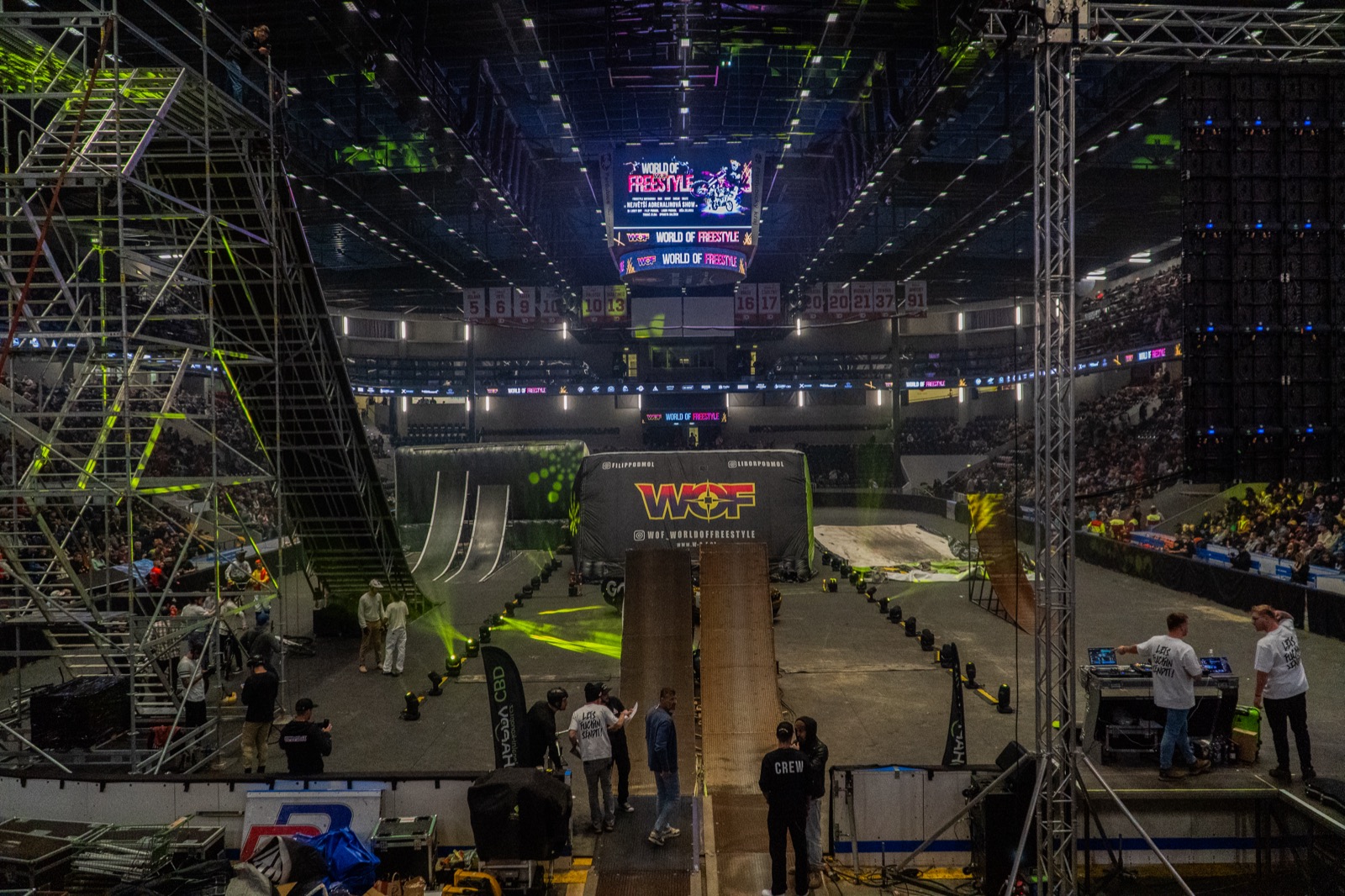 Aréna a rampy WORLD OF FREESTYLE během show